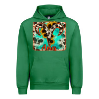 Emerald aries turquoise cowhide Urban Hoodie - RanaPortraitStore