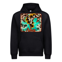 Foreset Green aries turquoise cowhide Urban Hoodie - RanaPortraitStore