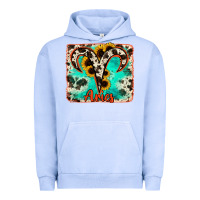 Pigment Grape Ice aries turquoise cowhide Urban Hoodie - RanaPortraitStore