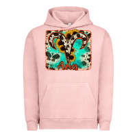 Pigment Salmon aries turquoise cowhide Urban Hoodie - RanaPortraitStore