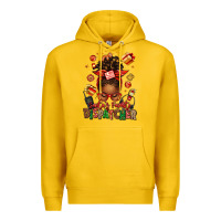 Lemon santa's favorite dispatcher afro messy bun Premium Hoodie - texasbilliewilder