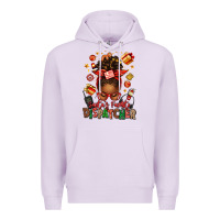 Lilac santa's favorite dispatcher afro messy bun Premium Hoodie - texasbilliewilder