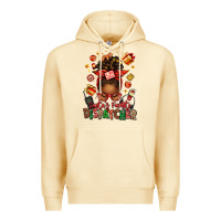 Pina Colada santa's favorite dispatcher afro messy bun Premium Hoodie - texasbilliewilder