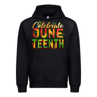 Black Celebrate juneteenth Urban Hoodie - Zillion Design Studio