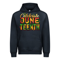 Navy Celebrate juneteenth Urban Hoodie - Zillion Design Studio