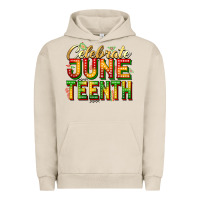 Pigment French Oak Celebrate juneteenth Urban Hoodie - Zillion Design Studio