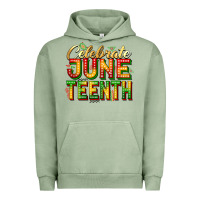 Pigment Oil Green Celebrate juneteenth Urban Hoodie - Zillion Design Studio