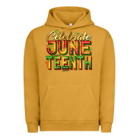 Pigment Peanut Butter Celebrate juneteenth Urban Hoodie - Zillion Design Studio