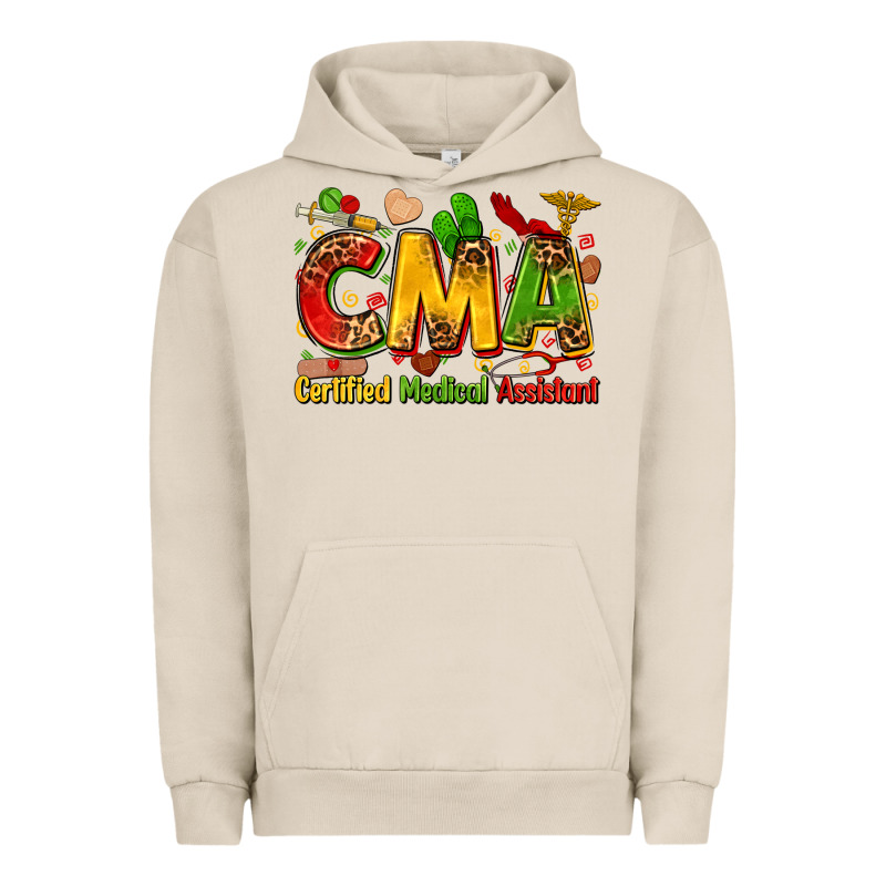 Certified Medical Assistant Juneteenth Urban Hoodie by Zillion Design Studio | Teevron