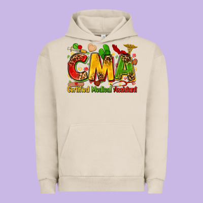 Certified Medical Assistant Juneteenth Urban Hoodie Designed By Zillion Design Studio
