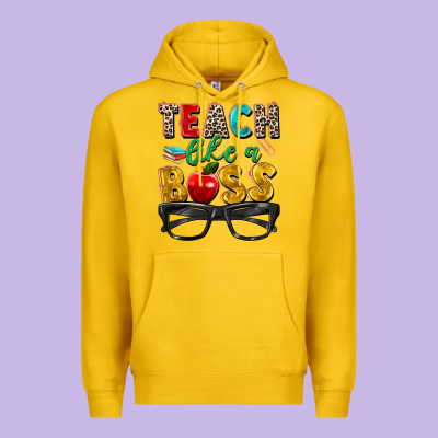 Teach Like A Boss Premium Hoodie Designed By Zillion Design Studio