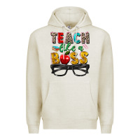 Oatmeal Heather teach like a boss Premium Hoodie - Zillion Design Studio