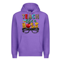 Purple teach like a boss Premium Hoodie - Zillion Design Studio
