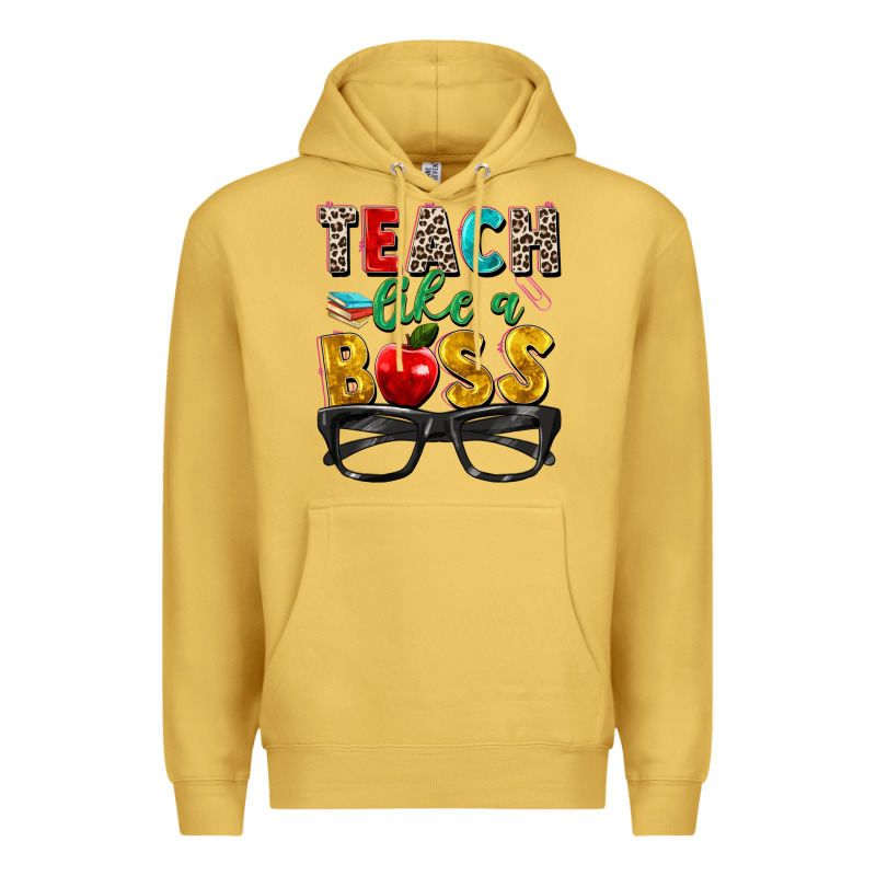 Teach Like A Boss Premium Hoodie by Zillion Design Studio | Teevron