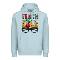 Blue Mist teach like a boss Premium Hoodie - Zillion Design Studio