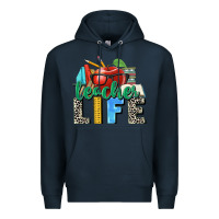 Navy teacher life Premium Hoodie - Zillion Design Studio
