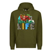 Army Green teacher life Premium Hoodie - Zillion Design Studio