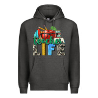 Charcoal Heather teacher life Premium Hoodie - Zillion Design Studio
