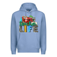 Colony Blue teacher life Premium Hoodie - Zillion Design Studio