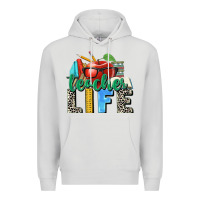 Dove Grey teacher life Premium Hoodie - Zillion Design Studio