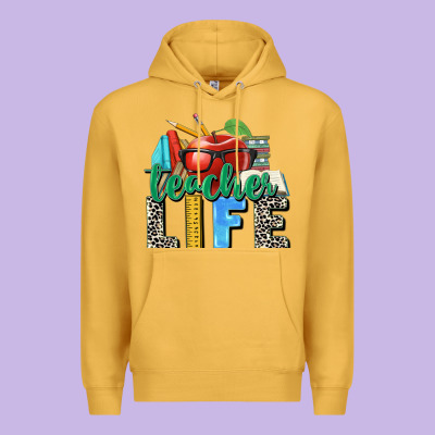 Teacher Life Premium Hoodie Designed By Zillion Design Studio