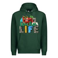 Sports Green teacher life Premium Hoodie - Zillion Design Studio