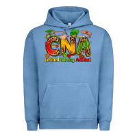 Pigment Pebble Blue Certified nursing assistant juneteenth Urban Hoodie - Zillion Design Studio