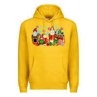Lemon christmas gnomes coffee cups Premium Hoodie - texasbilliewilder