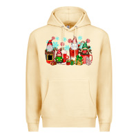 Pina Colada christmas gnomes coffee cups Premium Hoodie - texasbilliewilder