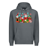 Rock christmas gnomes coffee cups Premium Hoodie - texasbilliewilder