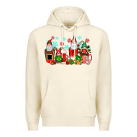 Sandshell christmas gnomes coffee cups Premium Hoodie - texasbilliewilder