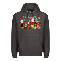 Smoke christmas gnomes coffee cups Premium Hoodie - texasbilliewilder