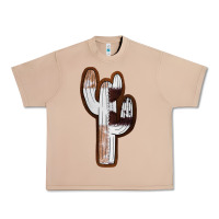 Burro Leather Cowhide Cactus Urban Heavy Tee - RanaPortraitStore