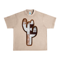 French Oak Leather Cowhide Cactus Urban Heavy Tee - RanaPortraitStore