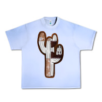 Grape Ice Leather Cowhide Cactus Urban Heavy Tee - RanaPortraitStore