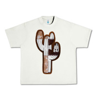 Pistachio Leather Cowhide Cactus Urban Heavy Tee - RanaPortraitStore