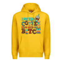 Lemon ı pretend coffee helps but ı am still a bitch Premium Hoodie - AdoDesignShop
