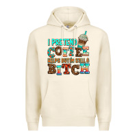 Tofu ı pretend coffee helps but ı am still a bitch Premium Hoodie - AdoDesignShop