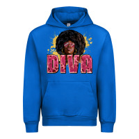 Cobalt Diva juneteenth Urban Hoodie - Zillion Design Studio