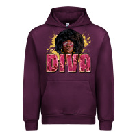 Mauve Wine Diva juneteenth Urban Hoodie - Zillion Design Studio