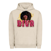 Pigment French Oak Diva juneteenth Urban Hoodie - Zillion Design Studio