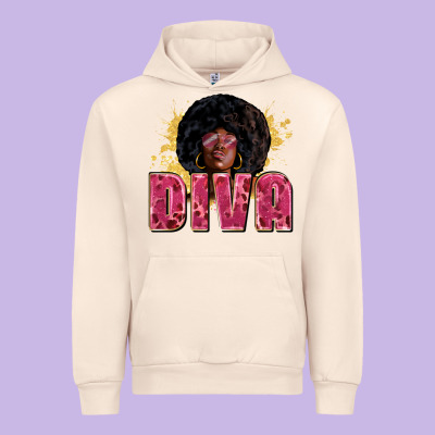 Diva Juneteenth Urban Hoodie Designed By Zillion Design Studio