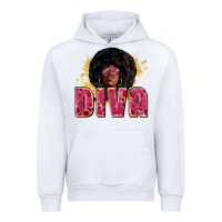 White Diva juneteenth Urban Hoodie - Zillion Design Studio