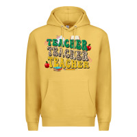 Antique Gold teacher teacher teacher Premium Hoodie - Zillion Design Studio