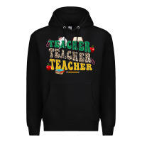 Black teacher teacher teacher Premium Hoodie - Zillion Design Studio