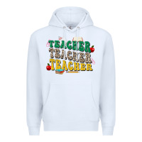 White teacher teacher teacher Premium Hoodie - Zillion Design Studio