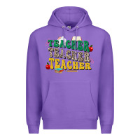 Purple teacher teacher teacher Premium Hoodie - Zillion Design Studio