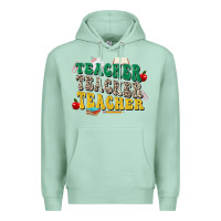 Seafoam teacher teacher teacher Premium Hoodie - Zillion Design Studio