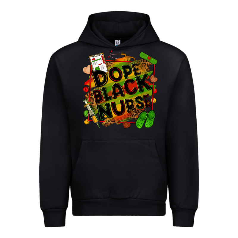 Dope Black Nurse Juneteenth Urban Hoodie by Zillion Design Studio | Teevron