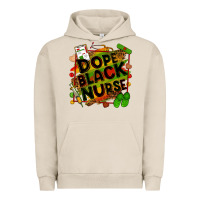 Pigment French Oak Dope black Nurse juneteenth Urban Hoodie - Zillion Design Studio